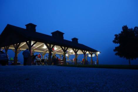 Early morning running to the polo fields